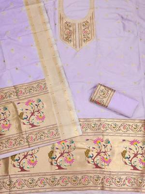 Pure Silk Unstitched Dress Material 3