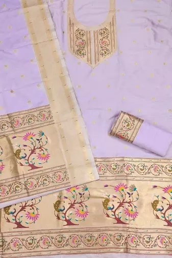 Pure Silk Unstitched Dress Material