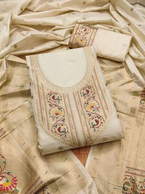 Pure Silk Unstitched Dress Material 2