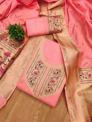 Pure Silk Unstitched Dress Material 1