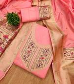 Pure Silk Unstitched Dress Material
