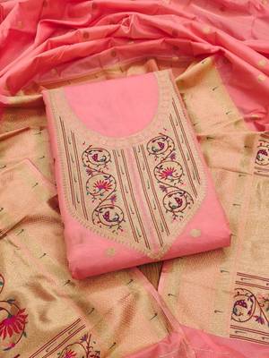 Pure Silk Unstitched Dress Material 2