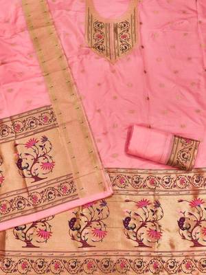 Pure Silk Unstitched Dress Material 3
