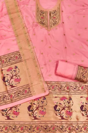 Pure Silk Unstitched Dress Material