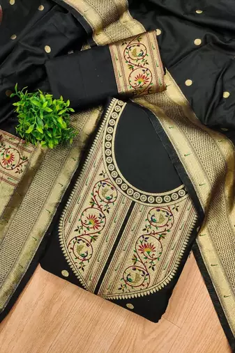 Pure Silk Unstitched Dress Material