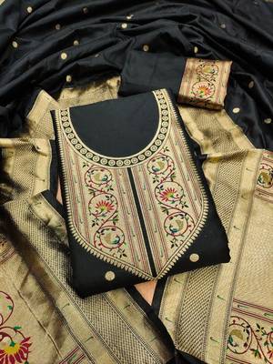 Pure Silk Unstitched Dress Material 2