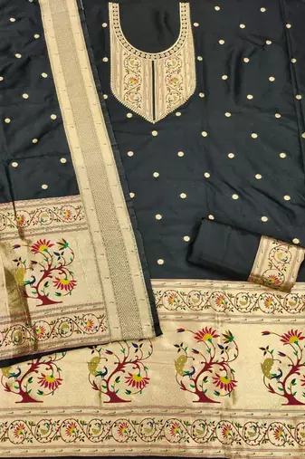 Pure Silk Unstitched Dress Material