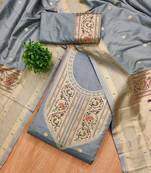 Pure Silk Unstitched Dress Material