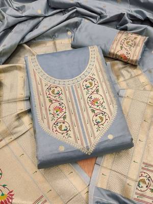 Pure Silk Unstitched Dress Material 2