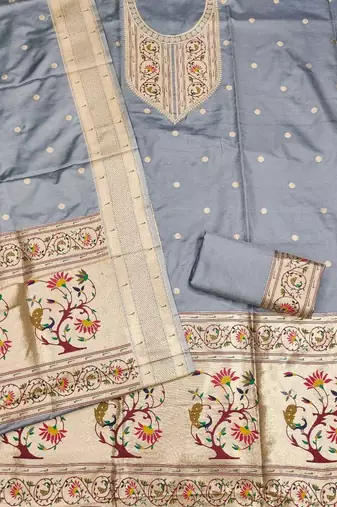 Pure Silk Unstitched Dress Material