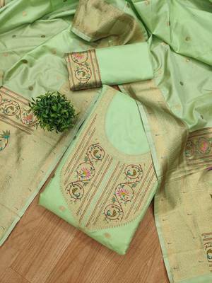 Pure Silk Unstitched Dress Material 1