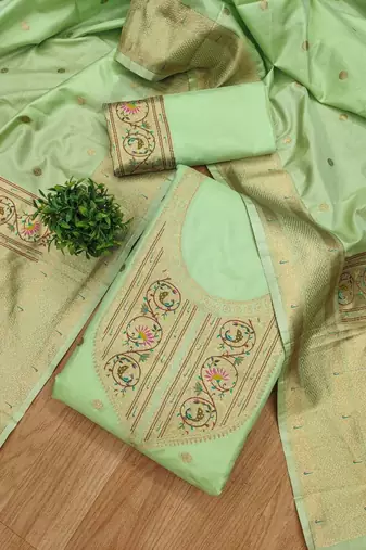Pure Silk Unstitched Dress Material