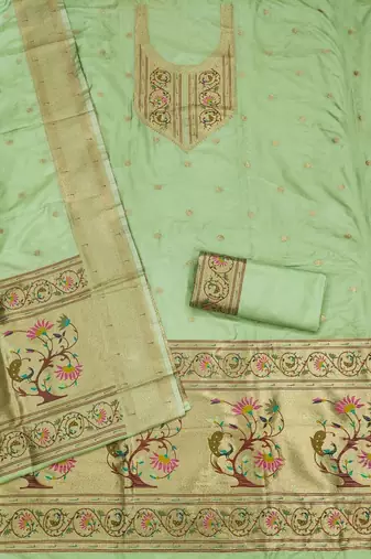 Pure Silk Unstitched Dress Material