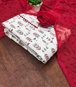 Floral Printed Unstitched Dress Material