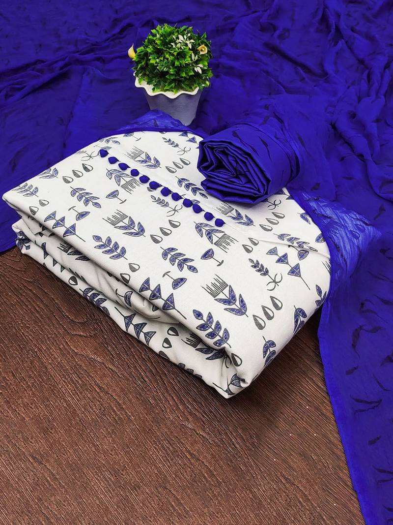 Printed Unstitched Dress Material