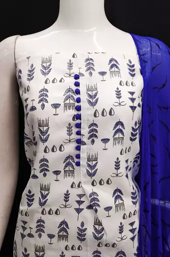 Printed Unstitched Dress Material