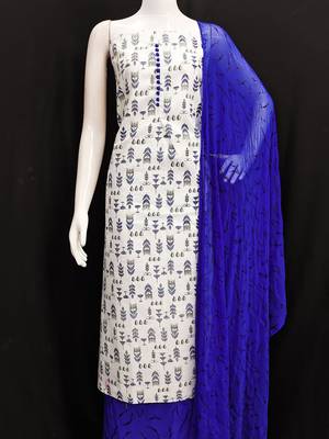 Printed Unstitched Dress Material 5