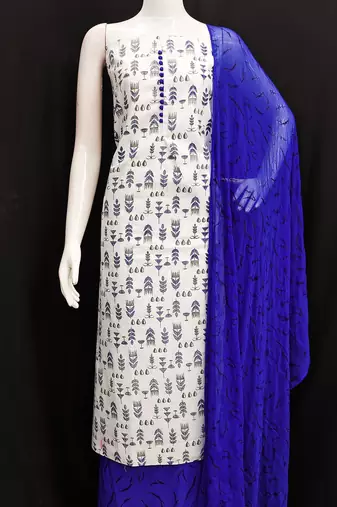 Printed Unstitched Dress Material