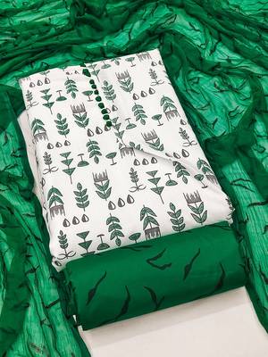 Geometric Printed Unstitched Dress Material 1