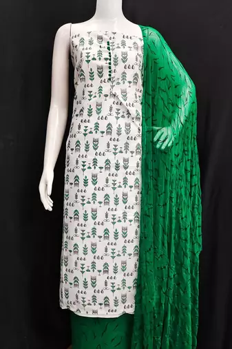 Geometric Printed Unstitched Dress Material