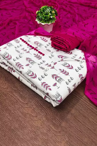 Embellished Unstitched Dress Material