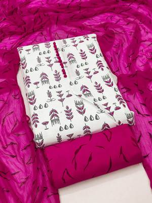 Embellished Unstitched Dress Material 2
