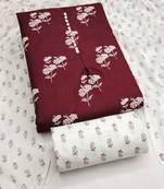 Printed Pure Cotton Unstitched Dress Material