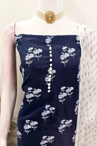 Printed Pure Cotton Unstitched Dress Material