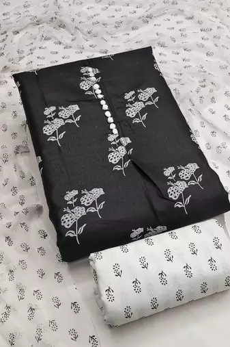 Printed Pure Cotton Unstitched Dress Material