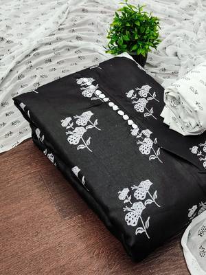 Printed Pure Cotton Unstitched Dress Material 4