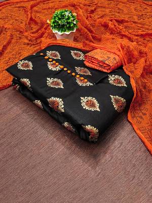 Ethnic Motifs Printed Unstitched Dress Material 1