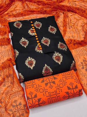 Ethnic Motifs Printed Unstitched Dress Material 2