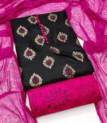 Floral Embroidered Unstitched Dress Material