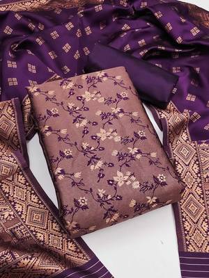 Embellished Unstitched Dress Material 2