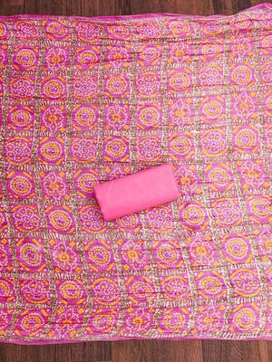 Embroidered Sequinned Cotton Unstitched Dress Material 5