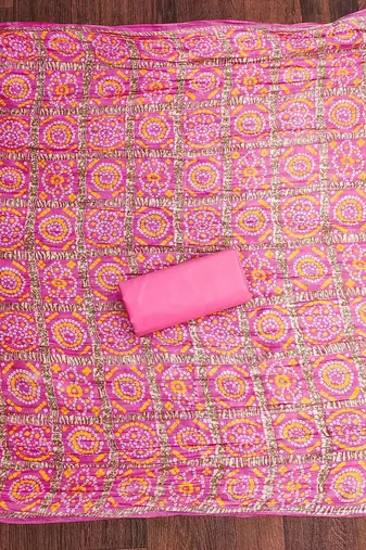 Embroidered Sequinned Cotton Unstitched Dress Material