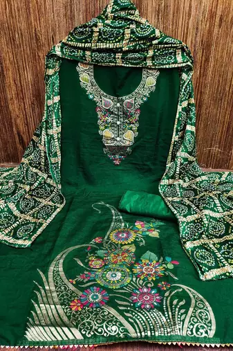 Woven Design Jacquard Unstitched Dress Material