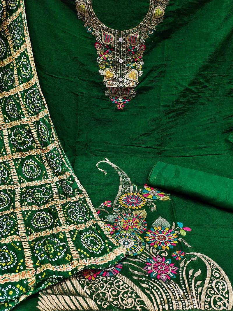 Woven Design Jacquard Unstitched Dress Material