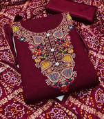 Embellished Unstitched Dress Material