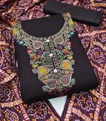 Floral Banarasi Jacquard Woven Design Unstitched Dress Material