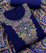 Embellished Unstitched Dress Material