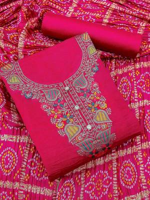 Embellished Unstitched Dress Material 1