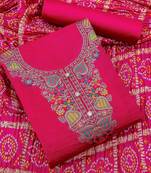 Embellished Unstitched Dress Material