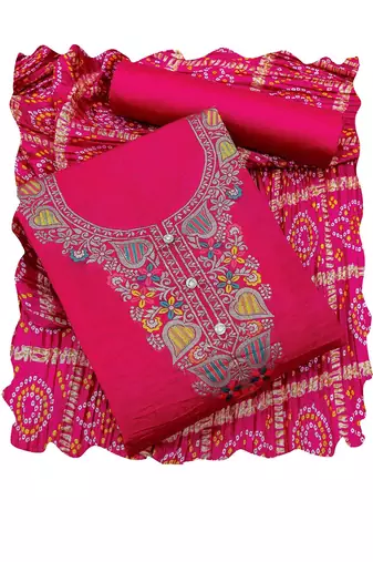 Embellished Unstitched Dress Material