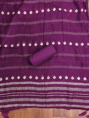 Embroidered Unstitched Dress Material 3