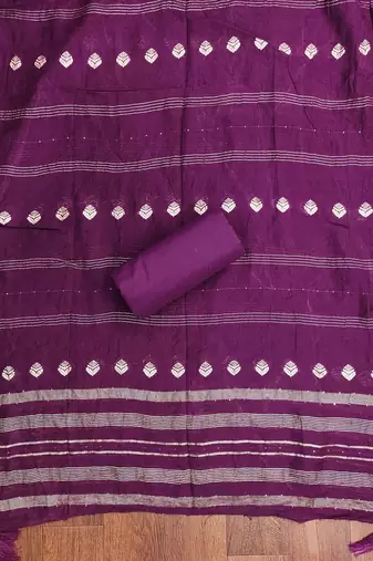 Embroidered Unstitched Dress Material