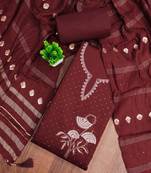 Embroidered Pure Cotton Unstitched Dress Material
