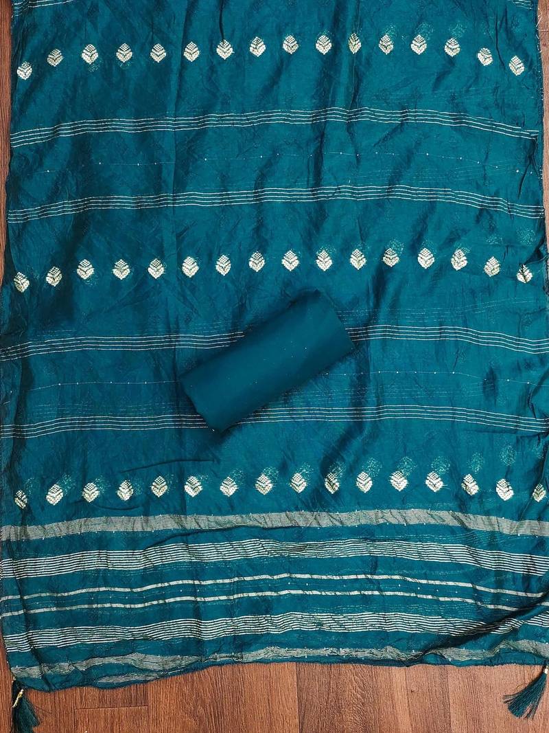 Embroidered Unstitched Dress Material