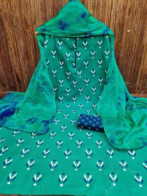 Embellished Unstitched Dress Material 3