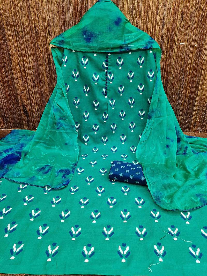 Embellished Unstitched Dress Material